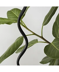 Squiggle 22" Led Contemporary Modern Floor Lamp with Empire Shade