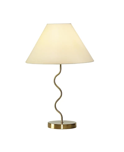 Brightech Squiggle 22" Led Contemporary Modern Table Lamp with Empire Shade
