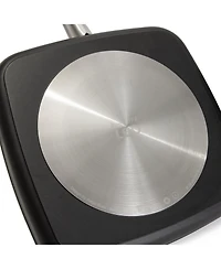 BergHOFF Graphite Non-stick Ceramic Grill Pan 11", Sustainable Recycled Material