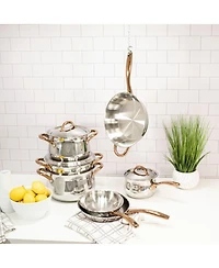 BergHOFF Ouro Gold 2pc 18/10 Stainless Steel Fry Pan Set