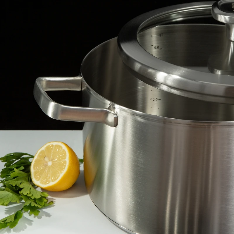 BergHOFF Graphite 3Pc Recycled 18/10 Stainless Steel Steamer Set