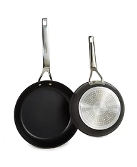 BergHOFF Essentials 2Pc Non-stick Hard Anodized Fry Pan Set, Black