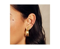 Satya Jewelry Bold Spirit Gold Hoop Earrings