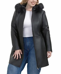 Bgsd Plus Greta Leather Parka Coat