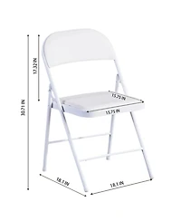 Commercialine Padded Folding Chair,Set of 4