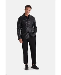 Furniq Uk Men's Safari Jacket, Black