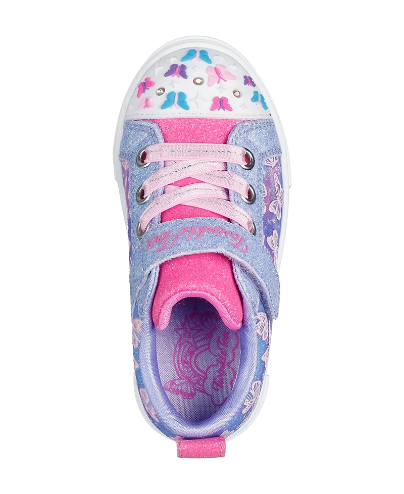 Skechers Toddler Girls' Twinkle Toes: Twinkle Sparks - Ombre Flutter Stay-Put Light-Up Casual Sneakers from Finish Line