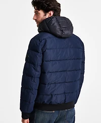 Michael Kors Men's Hooded Puffer Bomber Jacket