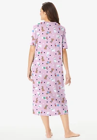 Dreams & Co. Women's Long Print Sleepshirt