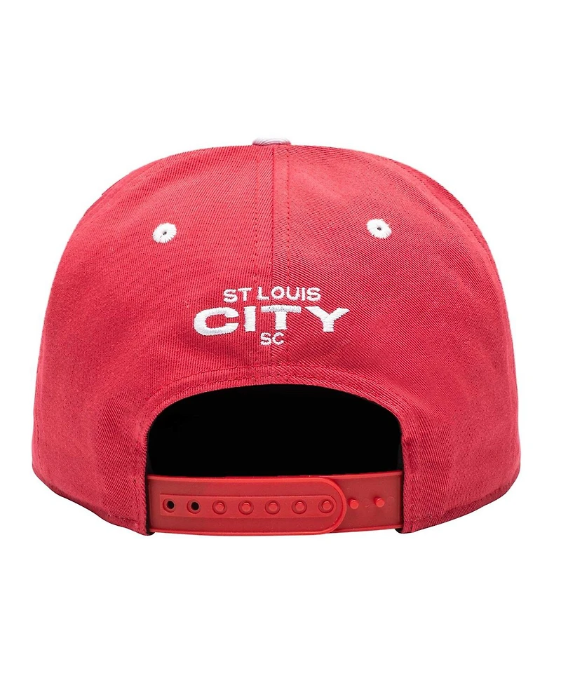 Fan Ink Men's St. Louis City Sc Red Bankroll Snapback Hat