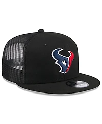 New Era Men's Black Houston Texans Shade 9FIFTY Trucker Snapback Hat