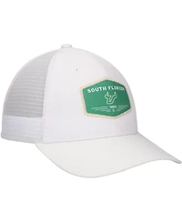 Ahead Men's White South Florida Bulls Brant Trucker Adjustable Hat