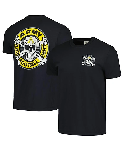 Black Army Men's Knights Worn Circle Badge Hyperlocal Comfort Colors T-Shirt
