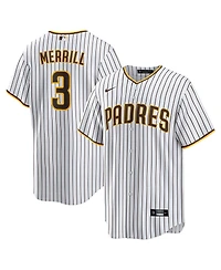 Nike Men's Jackson Merrill White San Diego Padres Home Replica Jersey