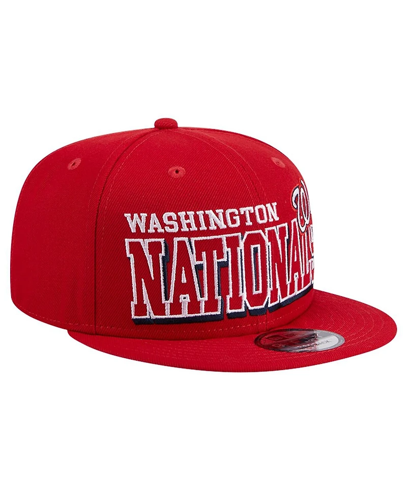 New Era Men's Red Washington Nationals Game Day Bold 9FIFTY Snapback Hat