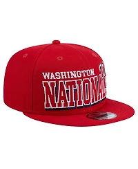 New Era Men's Red Washington Nationals Game Day Bold 9FIFTY Snapback Hat