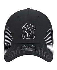 New Era Men's Black New York Yankees Active Dash Mark 39THIRTY Flex Hat