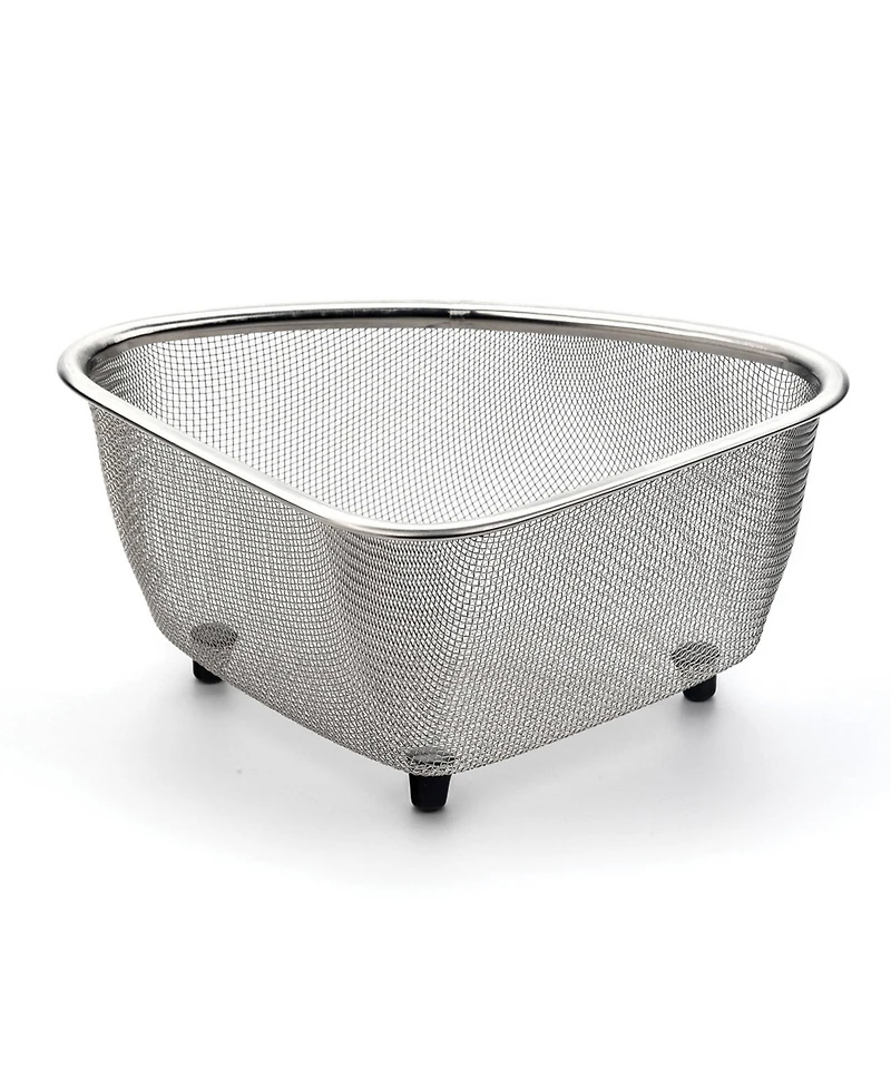 Rsvp International Endurance Stainless Steel 9"x7"x4" In-Sink Mesh Corner Basket