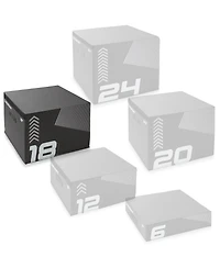 Philosophy Gym 18" Soft Foam Plyometric Box - Jumping Plyo Box for Training and Conditioning