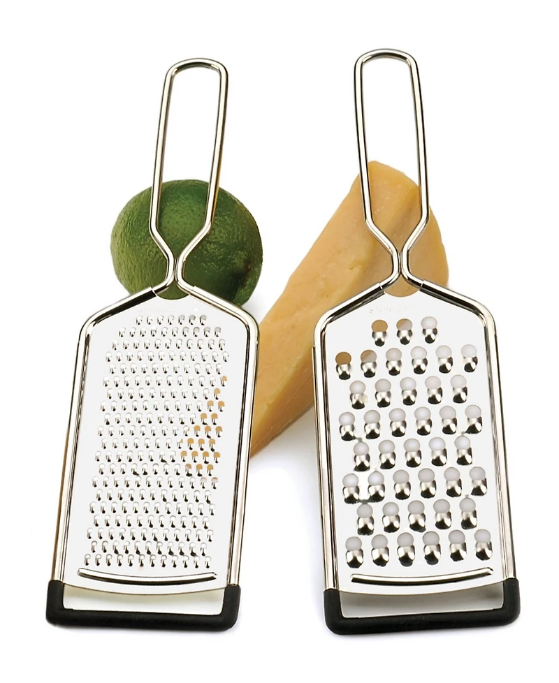 Rsvp International Endurance Stainless Steel 2 Piece 10"x3" Hand Held Cheese Grater