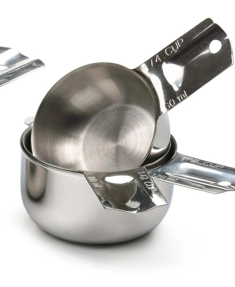 Rsvp International Endurance Stainless Steel 4 Piece Nesting Measuring Cup
