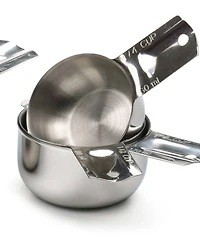 Rsvp International Endurance Stainless Steel 4 Piece Nesting Measuring Cup