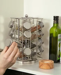 Rsvp International 101 Piece 5.75" x 10.5" Revolving Spice Rack Jar Set