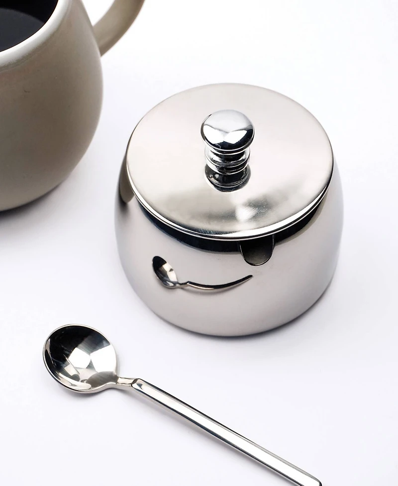 Rsvp International Endurance 18/8 Stainless Steel 8 ounce Sugar Bowl Spoon