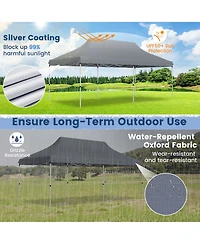 Costway 10 x 20 Ft Pop-up Canopy UPF50+ Sun Protection Tent with Carrying Bag