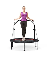 40'' Foldable Trampoline Fitness Rebounder Resistance Bands