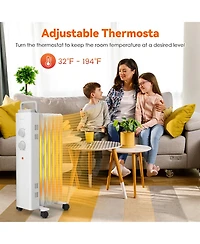 1500W Oil Filled Space Heater Electric Oil Radiant Heater