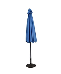 10FT Patio Umbrella Sunshade Market Steel Tilt W/ Crank Outdoor Yard Garden
