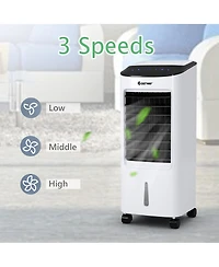 Evaporative Portable Air Cooler Fan & Humidifier with Filter Remote Control