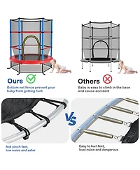 Costway 55" Kids Trampoline Bouncing Jumping Mat Recreational Trampoline