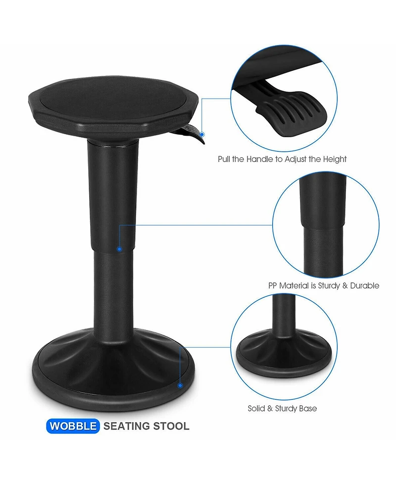 Costway Wobble Chair Height Adjustable Active Learning Stool Sitting