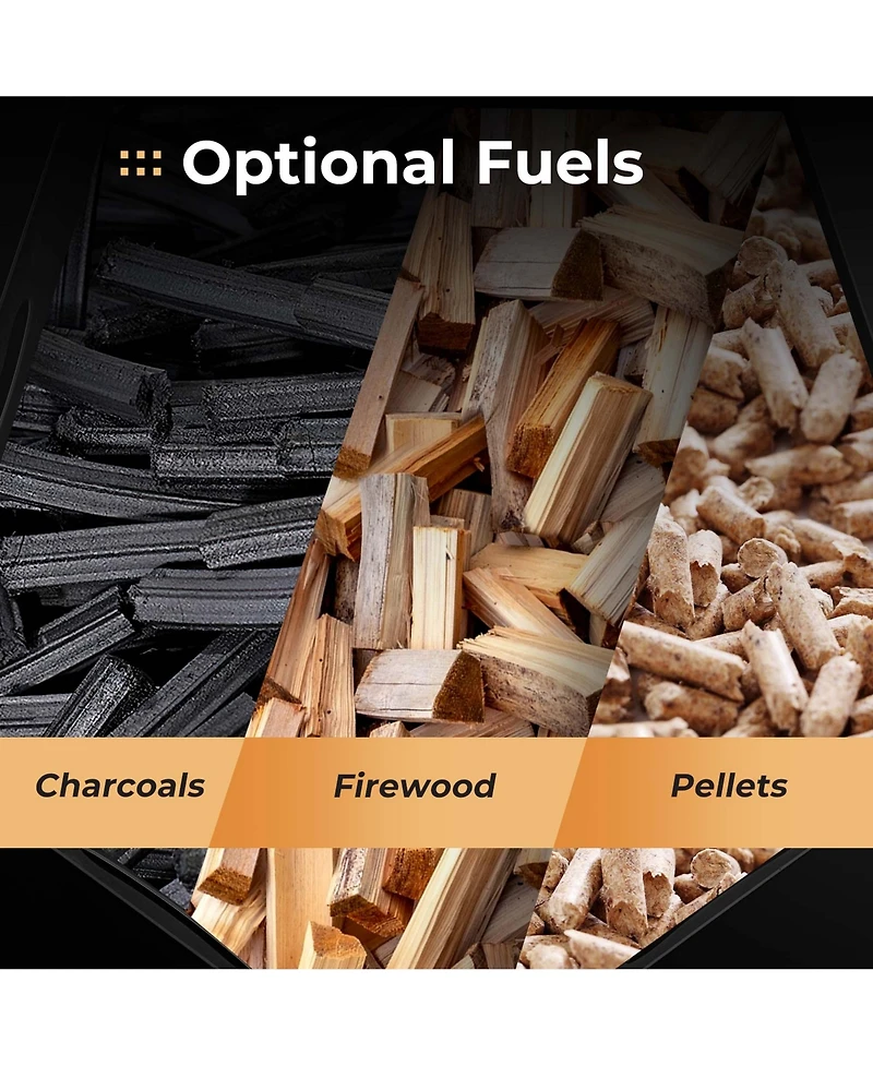 Costway Fire Pit for Outside 19 Inches Collapsible Portable Plug Fire Pit with Storage Bag