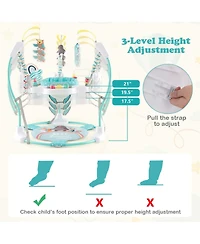 Costway Baby Stationary Activity Center Infant Jumper with Removable Foot Pad
