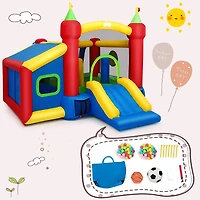 6-in-1 Inflatable Bounce House Bouncy Castle Blow up Toddler Bouncy House