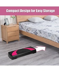 31'' Aerobic Exercise Stepper Cardio Trainer W/Riser Adjustable