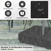Patio Market Offset Umbrella Stand Holder Base Sand Filled Sandbags 220lbs