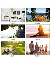 Costway Portable 38'' Oversized High Outdoor Beach Chair