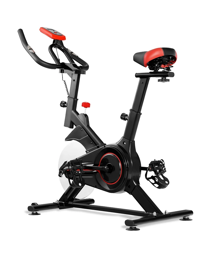 Indoor Exercise Bike Fitness Cardio W/4-way Adjustable Seat