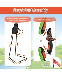 Youth Archery Bow Set with Led Light Up Bow and 20 Suction Cup Arrows for Kids