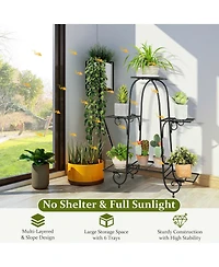 6-Tier Plant Stand with Adjustable Foot Pads