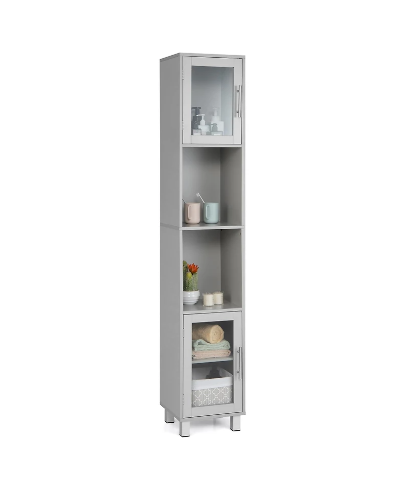 71'' Tall Tower Bathroom Storage Cabinet Organizer Display Shelves Bedroom