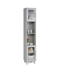71'' Tall Tower Bathroom Storage Cabinet Organizer Display Shelves Bedroom