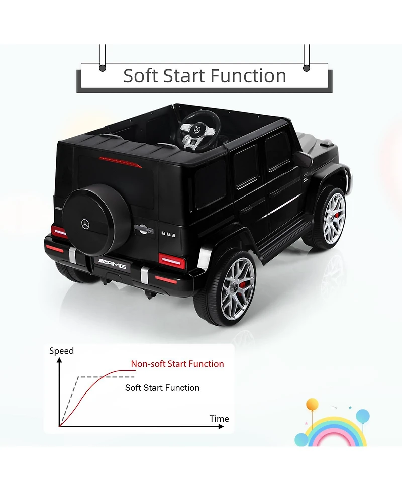 Slickblue 12V Mercedes-Benz G63 Licensed Kids Ride On Car with Remote Control