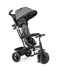 Slickblue 4-in-1 Baby Trike Kids Tricycle with Removable Canopy and Adjustable Push Handle