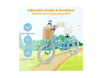 Slickblue 16-Inch Kids Bike with Adjustable Handlebar for Girls Boys Ages 4-7