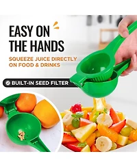 Premium Quality Metal Orange Squeezer, Citrus Juicer, Manual Press for Extracting the Most Juice Possible